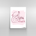 Girl Power w/Hearts - canvasnior