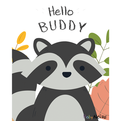 Cute Racoon - canvasnior